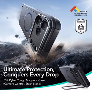 ESR Cyber Kickstand MagSafe Чехол для iPhone 17 Pro - чёрный