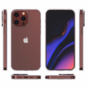 iPhone 15 Pro Max case from the Ultra Clear series in transparent color