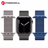 FORCELL F-DESIGN FA03 magnētiskā nerūsējošā tērauda siksniņa APPLE Watch 38 / 40 / 41 mm zila