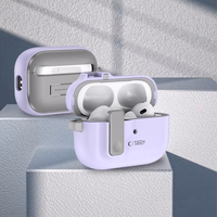 Tech-Protect Slim Hook apvalks ar karabīni Apple AirPods Pro 1 / 2 – violets