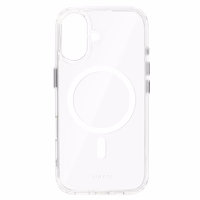 Liavec Spīdīgs Magnētiskais Caurspīdīgs viedtālruņa apvalks Iphone 16 balta