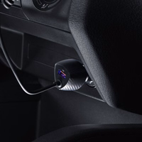 FORCELL F-ENERGY Carbon CC50-1AC automašīnas lādētājs USB A ar kabeli Type C PD QC3.0 3A 38W melns