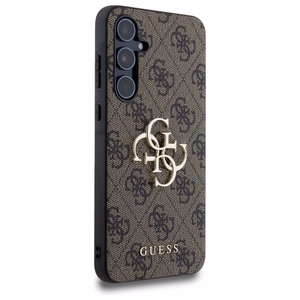 Guess 4G Big Metal Logo viedtālruņa apvalks Samsung Galaxy A55 - brūns