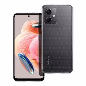 Caurspīdīgs viedtālruņa apvalks 2 mm XIAOMI Redmi Note 12 5G (kameras aizsardzība) caurspīdīgs