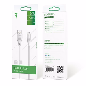 T-PHOX KABELIS X-LITE MICRO USB BALTS 1M 3A