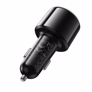 Melns automašīnas Bluetooth raidītājs Hoco E166 ar 2 x USB-A, USB-C, QC 3.0 un PD 42 W