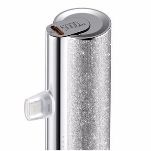 VEGER portatīvais lādētājs 5000 mAh ar iebūvētu savienotāju Type C PD QC3.0 2,4A 12W PlugOn (W0573) sudraba