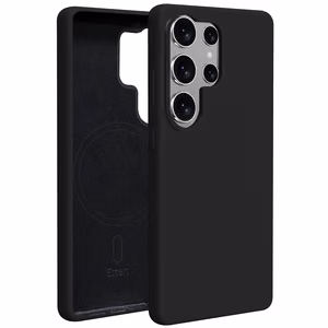Etteri Silikona Mag maciņš for Samsung Galaxy S25 Ultra melns