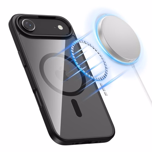 Tech-Protect MagFlex Magnētiskais viedtālruņa apvalks iPhone 17 Air - Caurspīdīgs melns