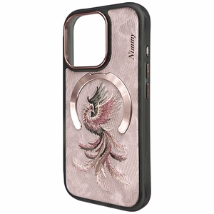 Nimmy Magnētiskais Fantāzijas Dzīvnieks viedtālruņa apvalks iPhone 16 Pro Max - rozā zelts