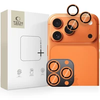 Tech-Protect Camring Fit+ kameras vāciņš, paredzēts iPhone 14 Pro / Max / 15 Pro / Max / 16 Pro / Max / 17 Pro / Max – oranžs