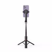 TECH-PROTECT L04S MAGSAFE BLUETOOTH SELFIJU NŪJA AR TRIJKĀJI MELNS