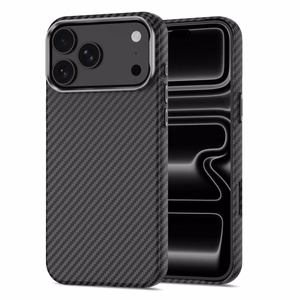 Tech-Protect Ion Carbon MagSafe vāciņš iPhone 18 Pro / 17 Pro – melns un sudrabains