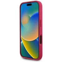 Guess Graudains Ziedu Raksts Magnētiskais viedtālruņa apvalks iPhone 16 fuksija