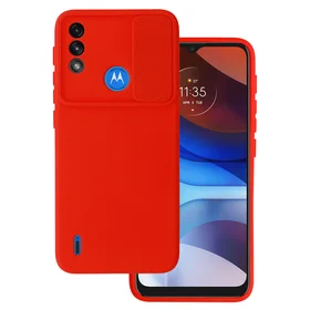 Camshield Soft viedtālruņa apvalks Motorola Moto E7 Power/E7i Power sarkans