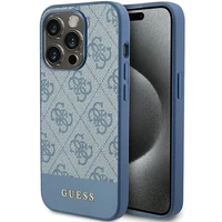 Guess 4G Stripe Collection viedtālruņa apvalks iPhone 15 Pro - zils