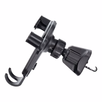 BLUE STAR gravitācijas automašīnas turētājs gaisa ventilācijai TRIANGULAR, melns