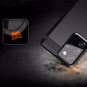 Oglekļa apvalks elastīgs pārklājums TPU apvalks Samsung Galaxy S21 Ultra 5G melns