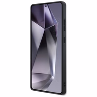 Mercedes Ādas Izliekuma šuves apvalks Samsung Galaxy S25 Ultra - melns