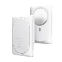 Portatīvais lādētājs saderīgs ar MagSafe Forcell F-Energy MagStand F10K2 QC3.0 PD 5A 20W 10000 mAh balta