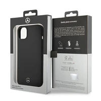 Mercedes Silicone Line apvalks iPhone 14 Plus - melns