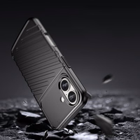 Thunder viedtālruņa apvalks iPhone 16 Plus silikona apvalks - melns