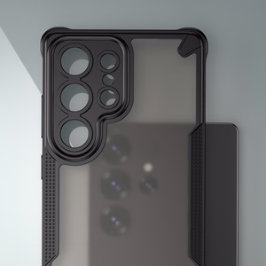 Defender Matēts maciņš for Samsung Galaxy S25 Ultra melns