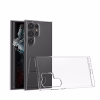 Īpaši plāns 0.5mm viedtālruņa apvalks Samsung Galaxy S23 īpaši plāns caurspīdīgs pārsegs