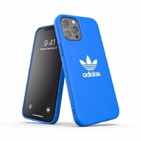 Adidas OR veidots apvalks Basic iPhone 12 Pro Max - zila un balta