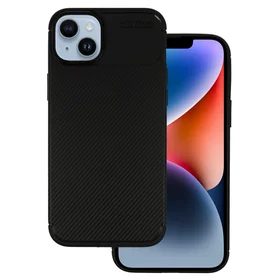 Vennus Carbon Elite viedtālruņa apvalks Iphone 14 Plus melns