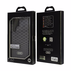 Audi IML Stitching Pattern MagSafe Чехол S24 Ultra S928 чёрный/чёрный жёсткий чехол AU-IMLMS24U-Q5/D3-BK