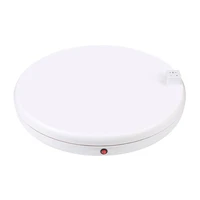 Rotējošais displeja statīvs Puluz ar barošanas kontaktligzdu 45 cm (balts)