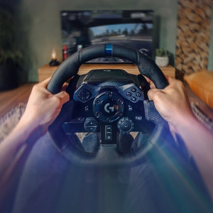 Logitech G G923 Гоночный руль с педалями для PS5, PS4 и ПК