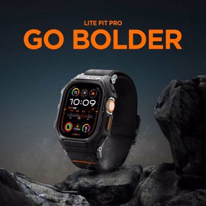 Spigen Lite Fit Pro чехол с ремешком для Apple Watch Ultra 1 / 2 (49mm) - матовый чёрный