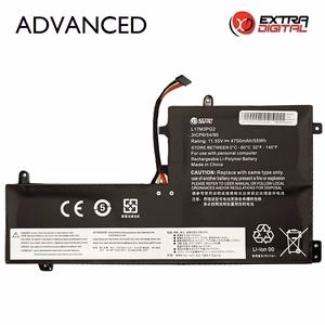 Klēpjdatora akumulators LENOVO L17M3PG2, 4750 mAh, Extra Digital Advanced