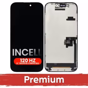 LCD ekrāns saderīgs ar iPhone 16 Pro melns (120Hz / INCELL / Premium) /*Removable IC*/