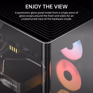 Corsair 4500X RS-R ARGB rūdīts stikls vidēja torņa korpuss, melns