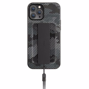 Uniq Heldro viedtālruņa apvalks iPhone 12 Pro Max - melns kamuflāža