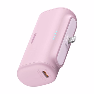 Portatīvais lādētājs OS-Baseus Compact IP 5000mAh 20W (rozā)