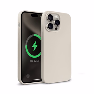 Crong Color Cover Magnetic MagSafe vāciņš ierīcei iPhone 15 Pro Max, akmens bēšs