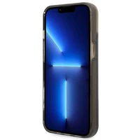 Guess GUHCP14SLFCTPK iPhone 14 6.1" melns/melns cietais apvalks Liquid Glitter Palm Collection