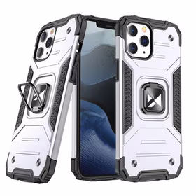 Wozinsky Ring Armor Case statīvs izturīgs viedtālruņa apvalks iPhone 13 mini sudraba