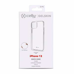 CELLY Gelskin aizmugures maciņš Apple iPhone 13, caurspīdīgs