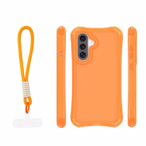 Safepop maciņš ar siksniņu priekš Samsung Galaxy A36 5G / A56 5G / A37 5G oranžs