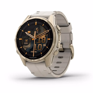 Garmin Fenix 8 3.3 cm (1.3") AMOLED 43 mm digitāls 416 x 416 pikseļi skārienekrāns zelta Wi-Fi GPS (satelīts)