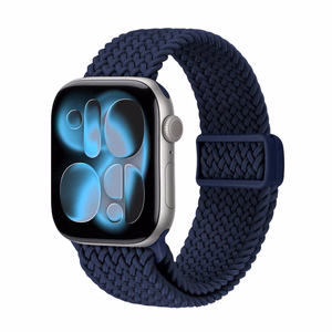 Crong Wave Band pīta Apple Watch siksniņa, 38/40/41/42 mm, tumši zila