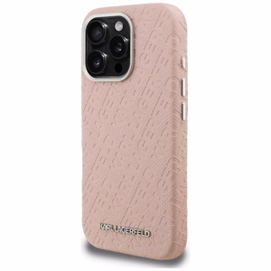 Karl Lagerfeld FW Stamped Karl MagSafe Maciņš iPhone 16 Pro Max - rozā