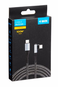 iBox IKUTC100 USB kabelis USB 2.0 2 m USB C melns