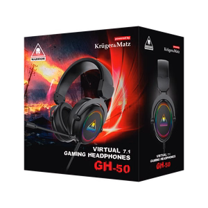 Kruger&Matz Warrior GH-50 uz ausīm liekamas spēļu austiņas