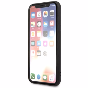 Karl Lagerfeld Saffiano Karl&Choupette Head viedtālruņa apvalks iPhone X/XS - melns